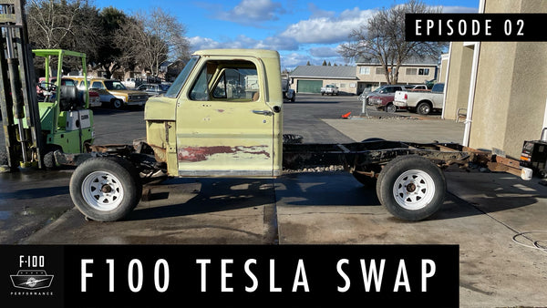 Tesla Swapped Ford F100 Gets Chevy Battery Packs